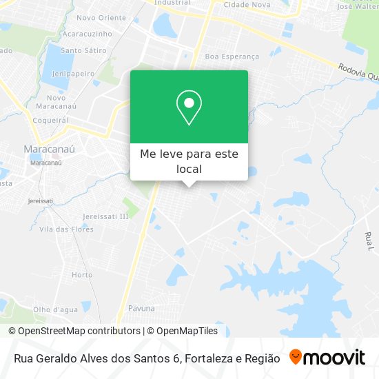 Rua Geraldo Alves dos Santos 6 mapa