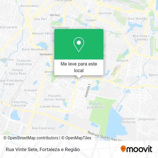 Rua Vinte Sete mapa
