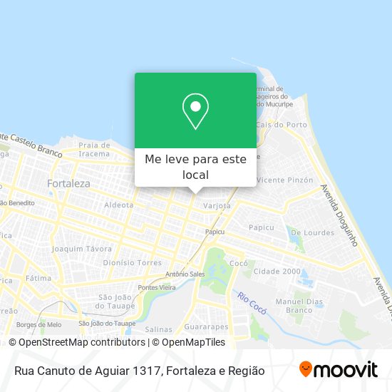 Rua Canuto de Aguiar 1317 mapa