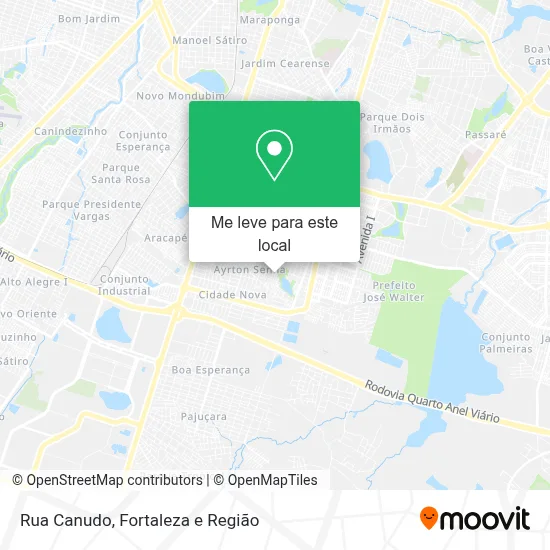 Rua Canudo mapa