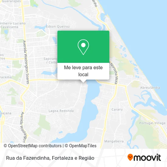 Rua da Fazendinha mapa