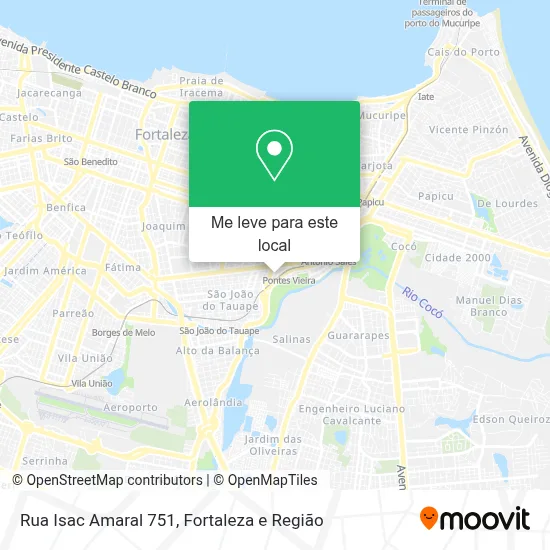 Rua Isac Amaral 751 mapa