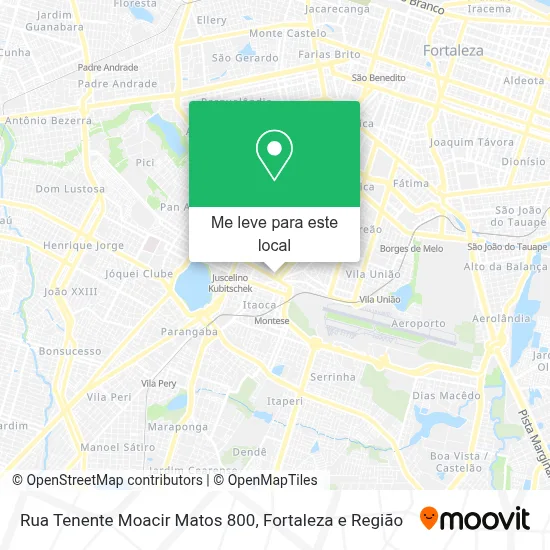 Rua Tenente Moacir Matos 800 mapa