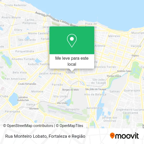 Rua Monteiro Lobato mapa