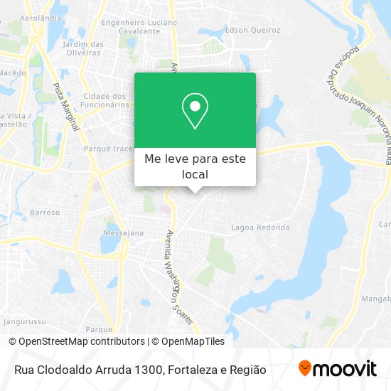 Rua Clodoaldo Arruda 1300 mapa