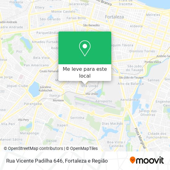 Rua Vicente Padilha 646 mapa