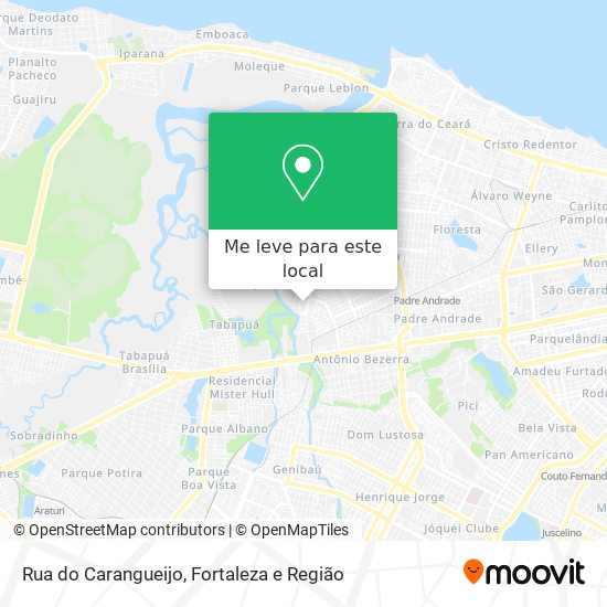 Rua do Carangueijo mapa