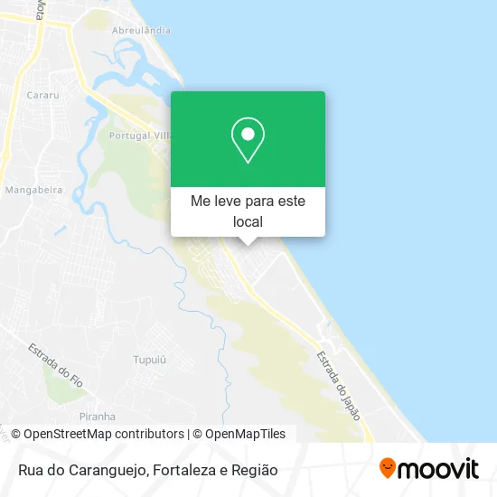 Rua do Caranguejo mapa