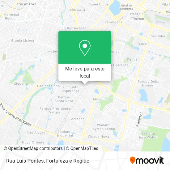Rua Luís Pontes mapa
