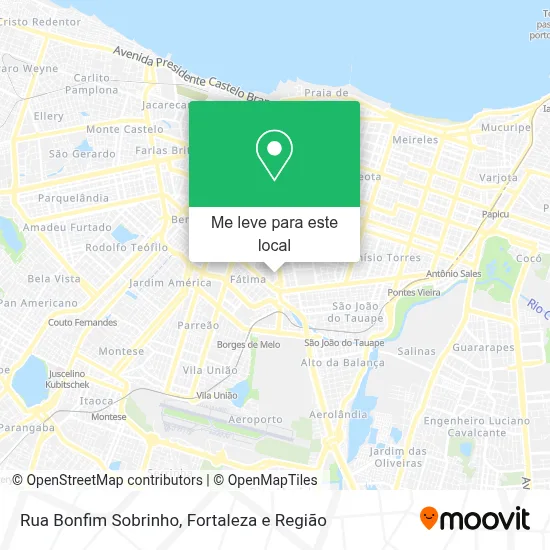 Rua Bonfim Sobrinho mapa