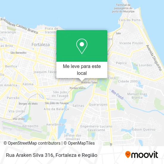 Rua Araken Silva 316 mapa