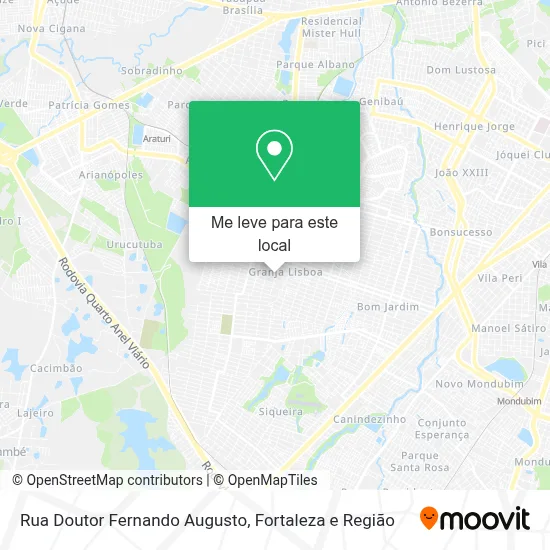 Rua Doutor Fernando Augusto mapa
