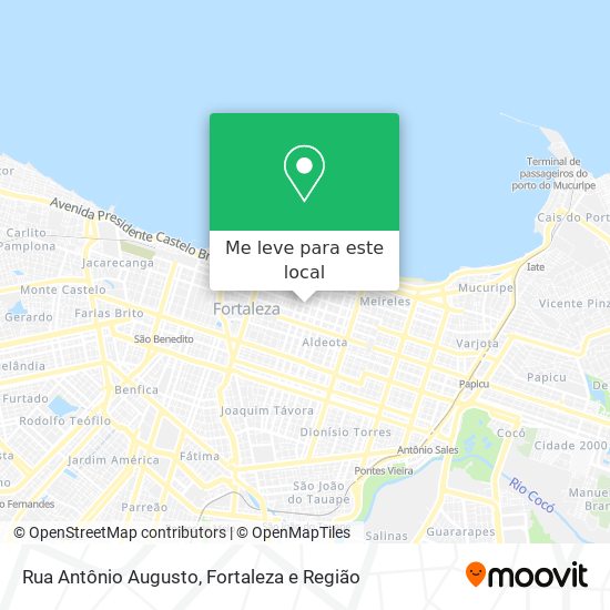 Rua Antônio Augusto mapa