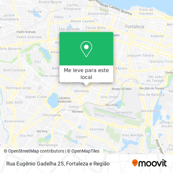 Rua Eugênio Gadelha 25 mapa