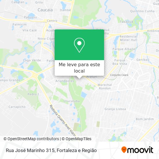 Rua José Marinho 315 mapa
