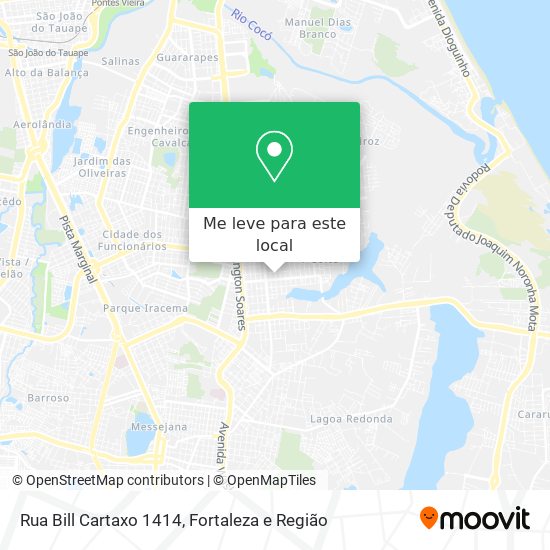 Rua Bill Cartaxo 1414 mapa