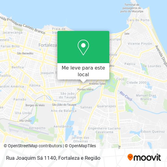 Rua Joaquim Sá 1140 mapa