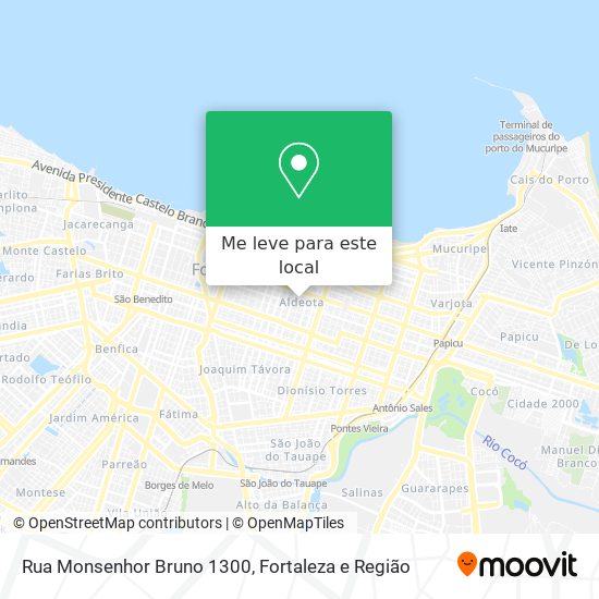 Rua Monsenhor Bruno 1300 mapa