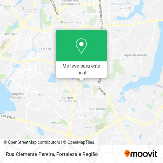 Rua Clemente Pereira mapa