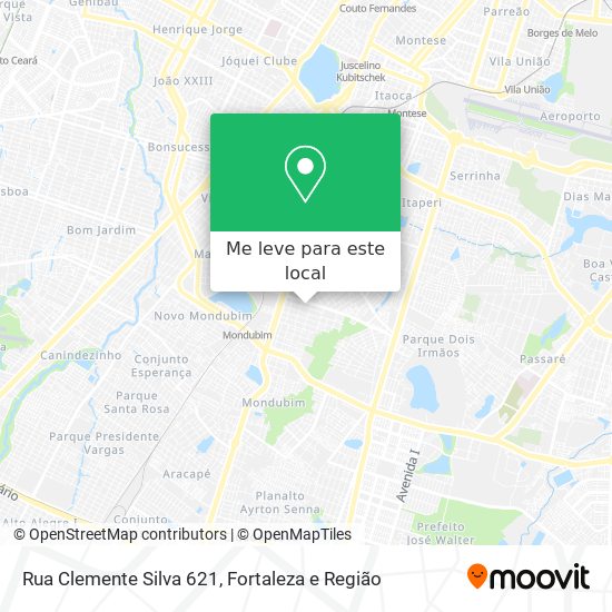 Rua Clemente Silva 621 mapa