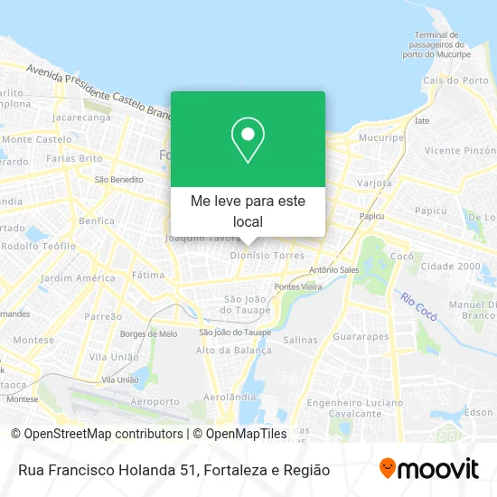 Rua Francisco Holanda 51 mapa