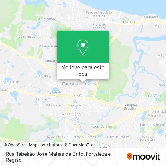 Rua Tabelião José Matias de Brito mapa