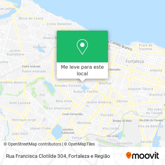 Rua Francisca Clotilde 304 mapa