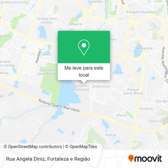 Rua Angela Diniz mapa
