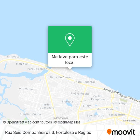 Rua Seis Companheiros 3 mapa