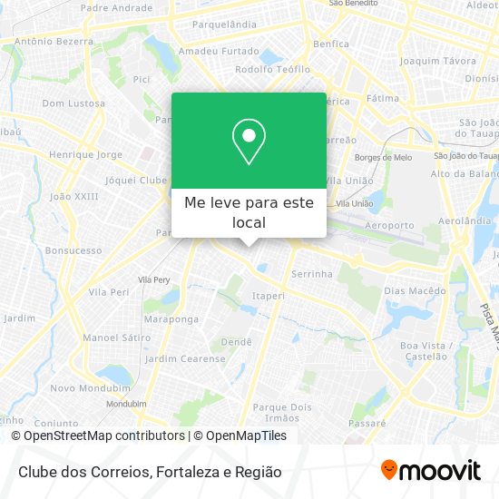 Clube dos Correios mapa