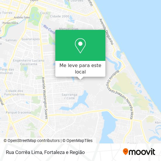 Rua Corrêa Lima mapa