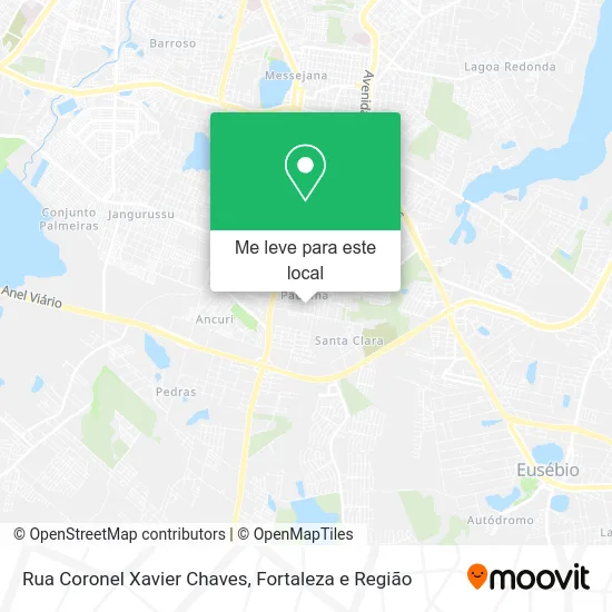 Rua Coronel Xavier Chaves mapa