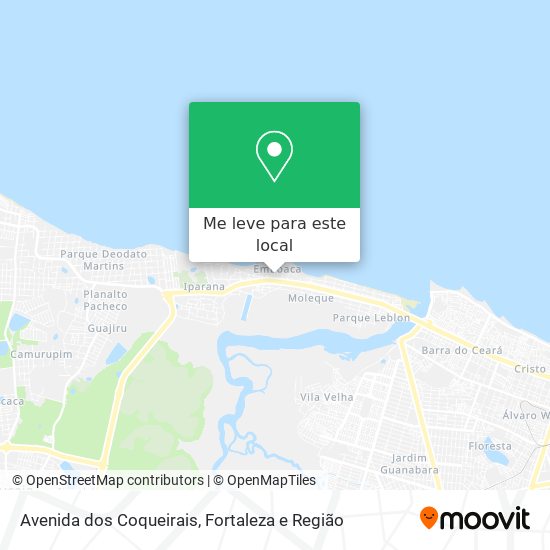 Avenida dos Coqueirais mapa