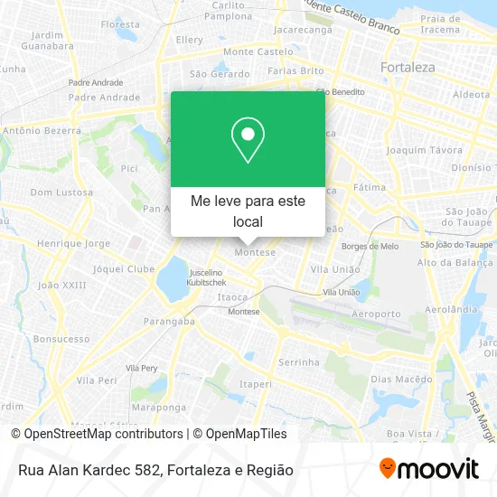 Rua Alan Kardec 582 mapa