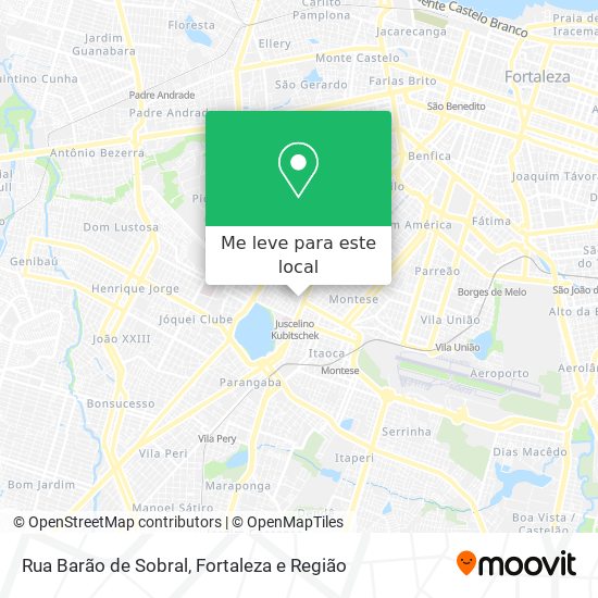 Rua Barão de Sobral mapa