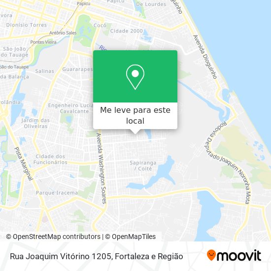 Rua Joaquim Vitórino 1205 mapa