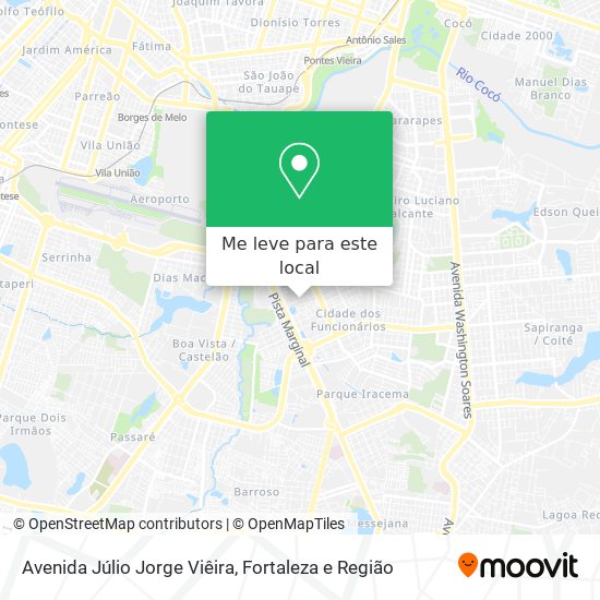 Avenida Júlio Jorge Viêira mapa