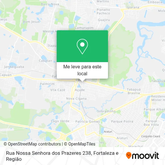 Rua Nossa Senhora dos Prazeres 238 mapa