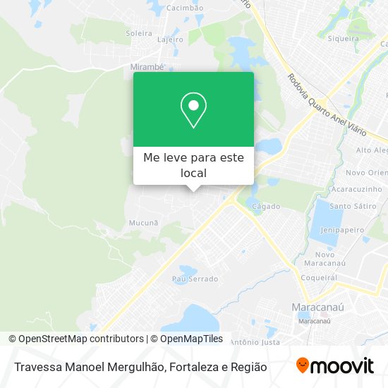 Travessa Manoel Mergulhão mapa