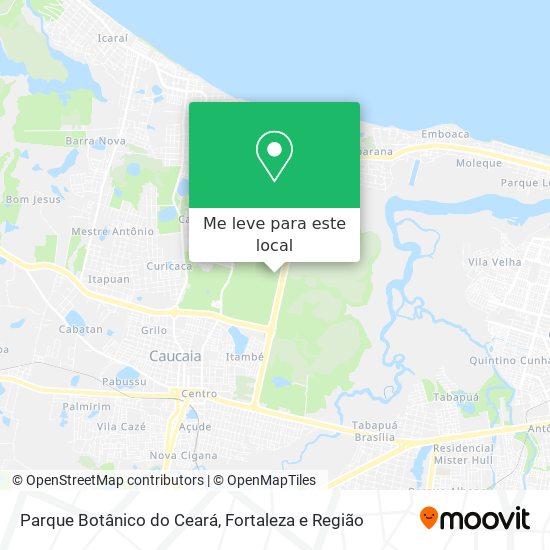 Parque Botânico do Ceará mapa