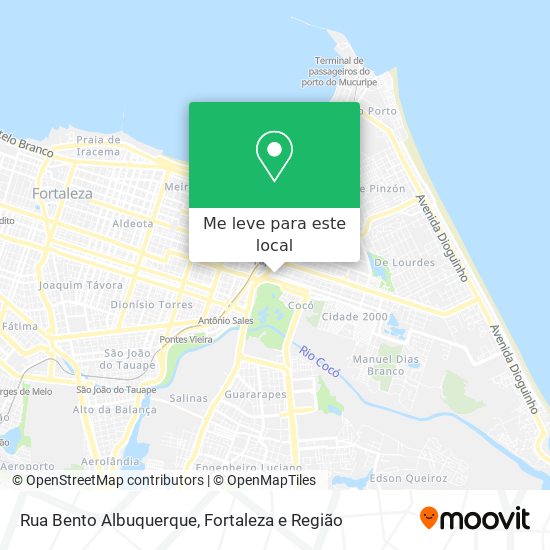 Rua Bento Albuquerque mapa