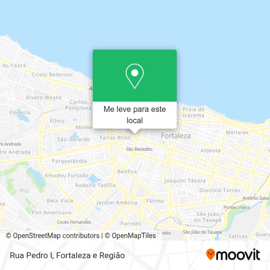Rua Pedro I mapa