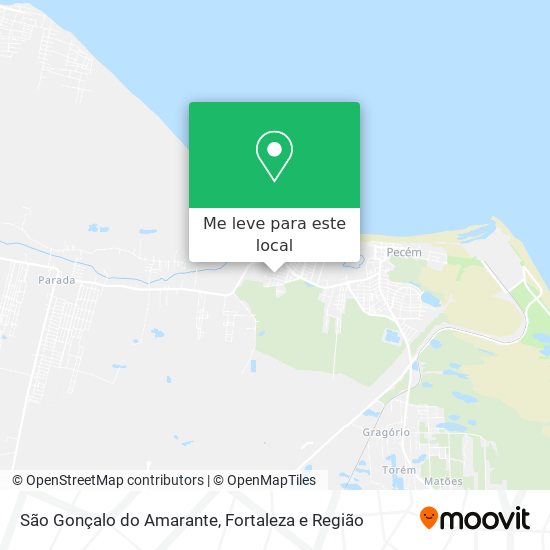 São Gonçalo do Amarante mapa