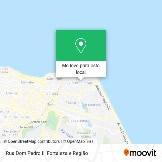 Rua Dom Pedro II mapa