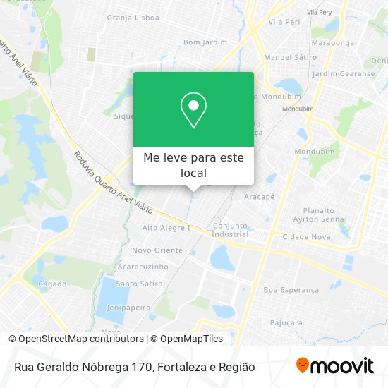 Rua Geraldo Nóbrega 170 mapa