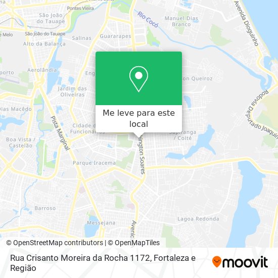 Rua Crisanto Moreira da Rocha 1172 mapa