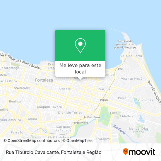 Rua Tibúrcio Cavalcante mapa