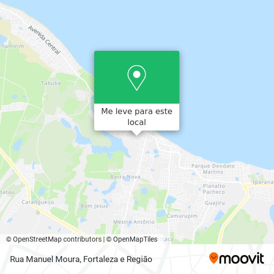 Rua Manuel Moura mapa