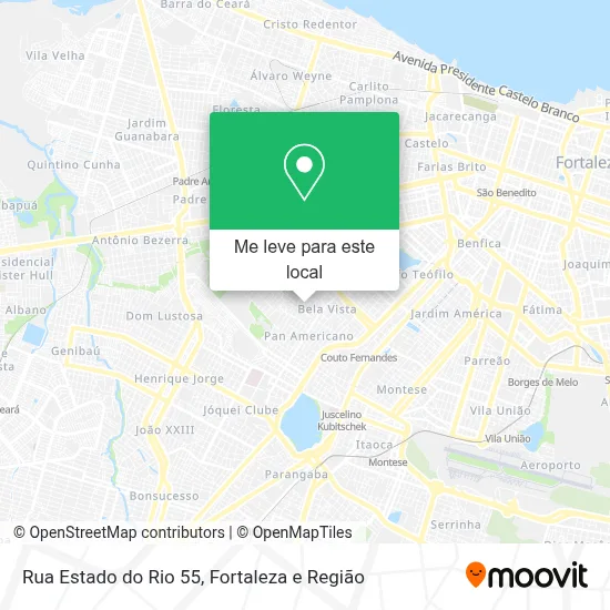 Rua Estado do Rio 55 mapa