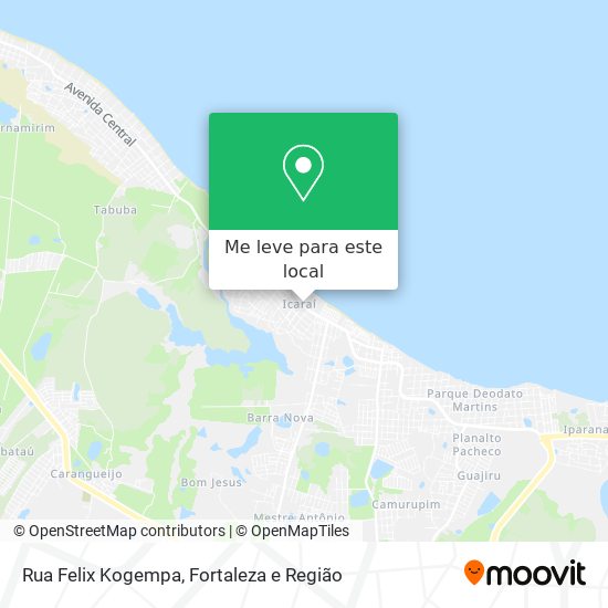 Rua Felix Kogempa mapa
